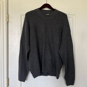 Abercrombie & Fitch Oversized Crewneck Sweater Grey (M)